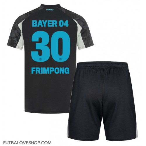 Dres Bayer Leverkusen Jeremie Frimpong #30 Tretina pre deti 2024-25 Krátky Rukáv (+ trenírky)